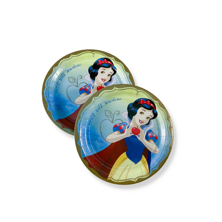 Disney Snow White Paper Plates 9in, 8pcs