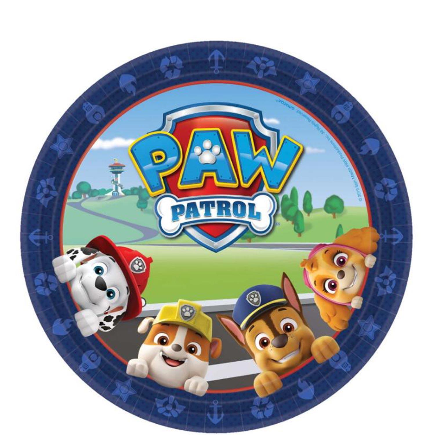 Paw Patrol Adventure Paper Plates 9in, 8pcs Printed Tableware - Party Centre