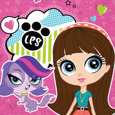Littlest Pet Shop Lunch Tissues 20pcs Printed Tableware - Party Centre