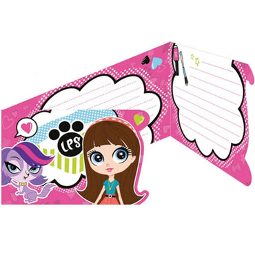 Littlest Petshop Invitation Cards & Envelopes 6pcs Party Accessories - Party Centre