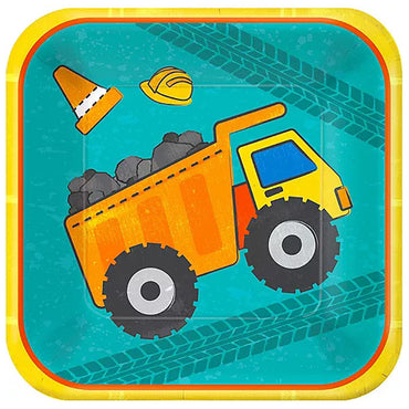 Construction Paper Plates 9in, 8pcs