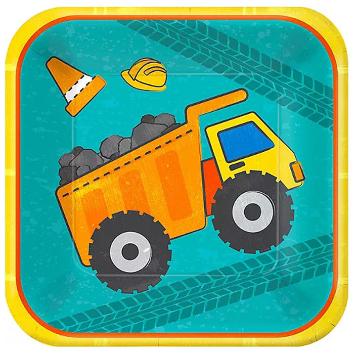 Construction Paper Plates 9in, 8pcs