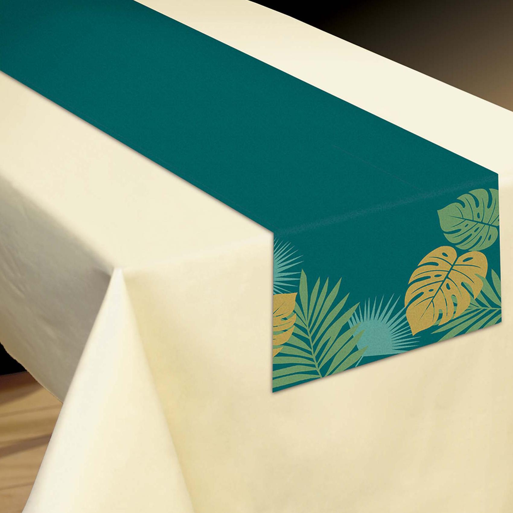 Key West Fabric Table Runner Printed Tableware - Party Centre