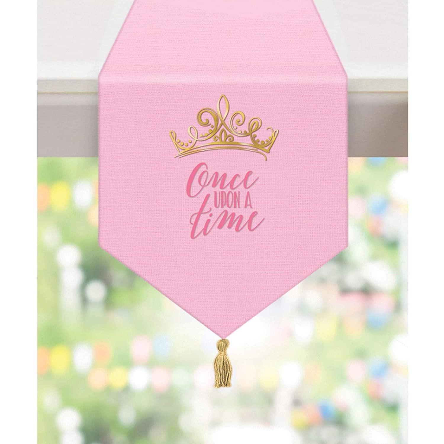 Princess Once Upon A Time Table Runner Fabric Decorations - Party Centre
