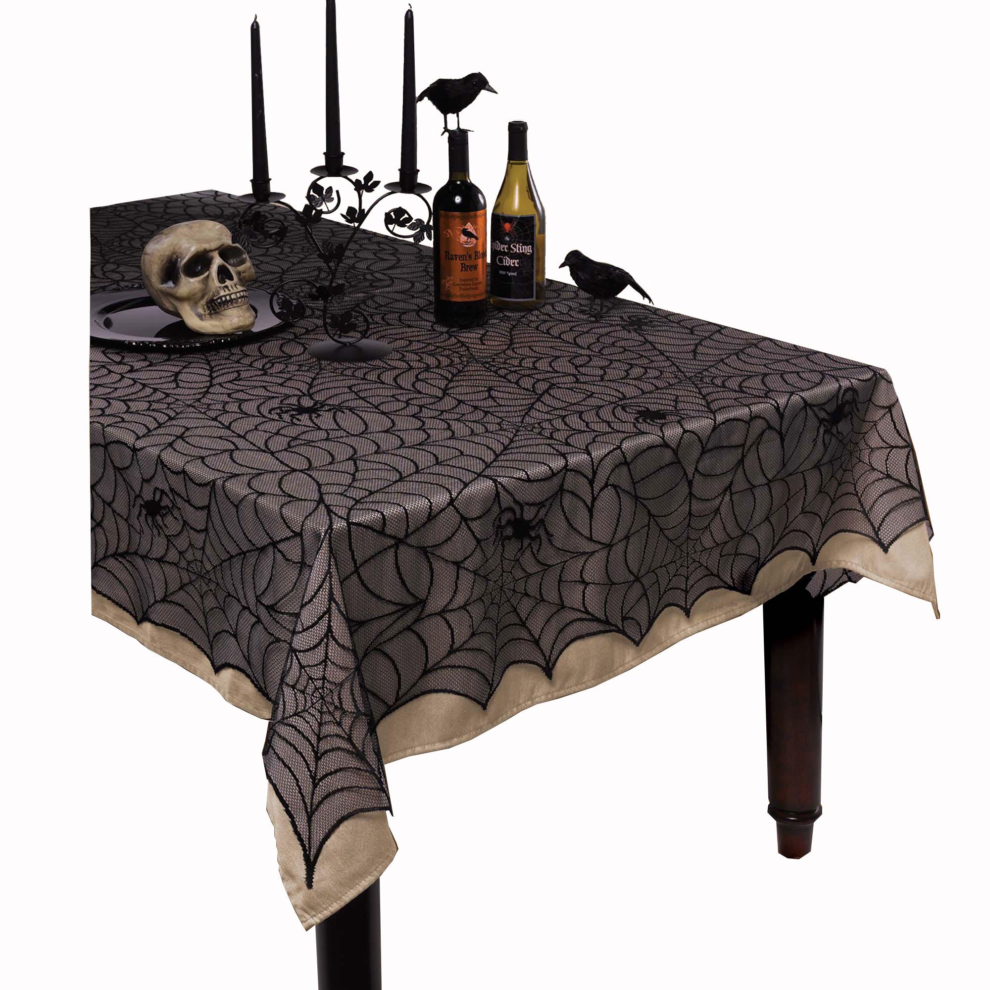 Midnight Lace Table Cloth Solid Tableware - Party Centre