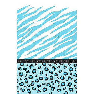 Sweet Safari Boy Baby Shower Paper Tablecover 54 x 102in Printed Tableware - Party Centre