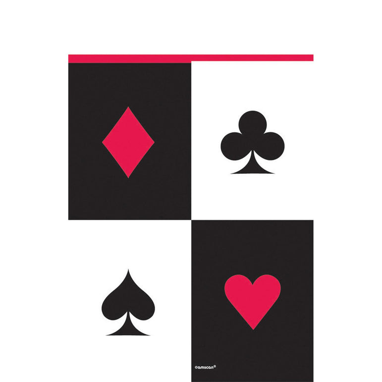 Place Your Bets Plastic Tablecover Printed Tableware - Party Centre