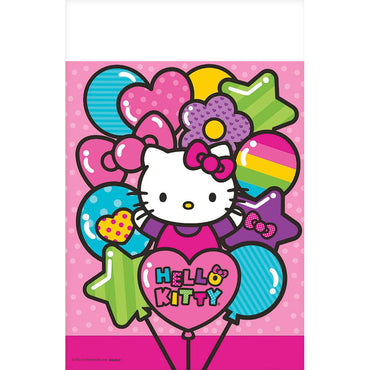 Hello Kitty Rainbow Plastic Table Cover Printed Tableware - Party Centre