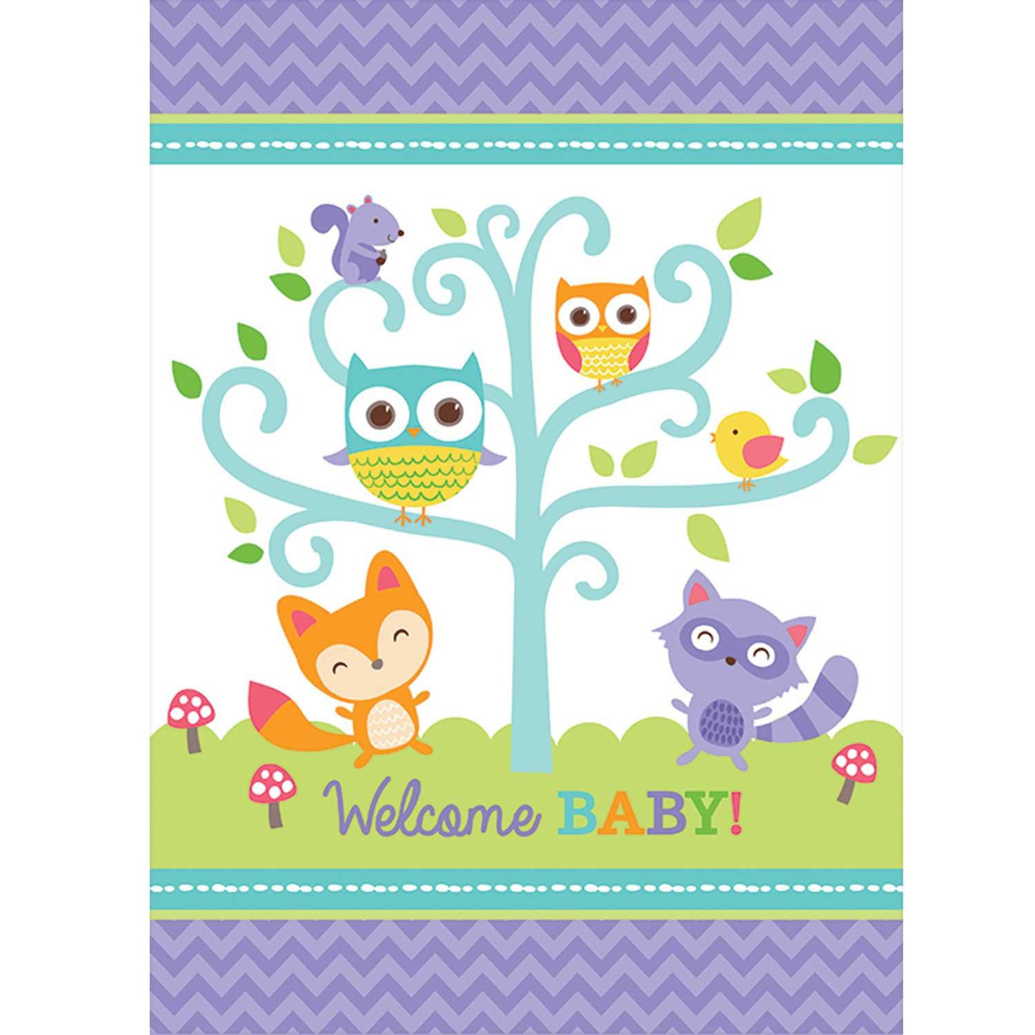 Woodland Welcome Paper Tablecover Printed Tableware - Party Centre
