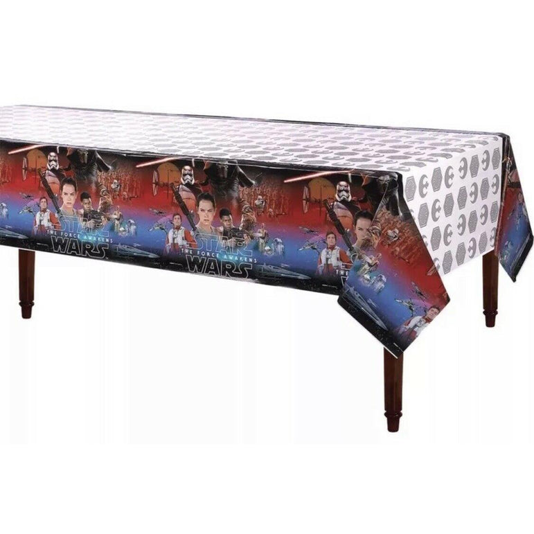 Star Wars VII Plastic Tablecover 54in x 96in Printed Tableware - Party Centre