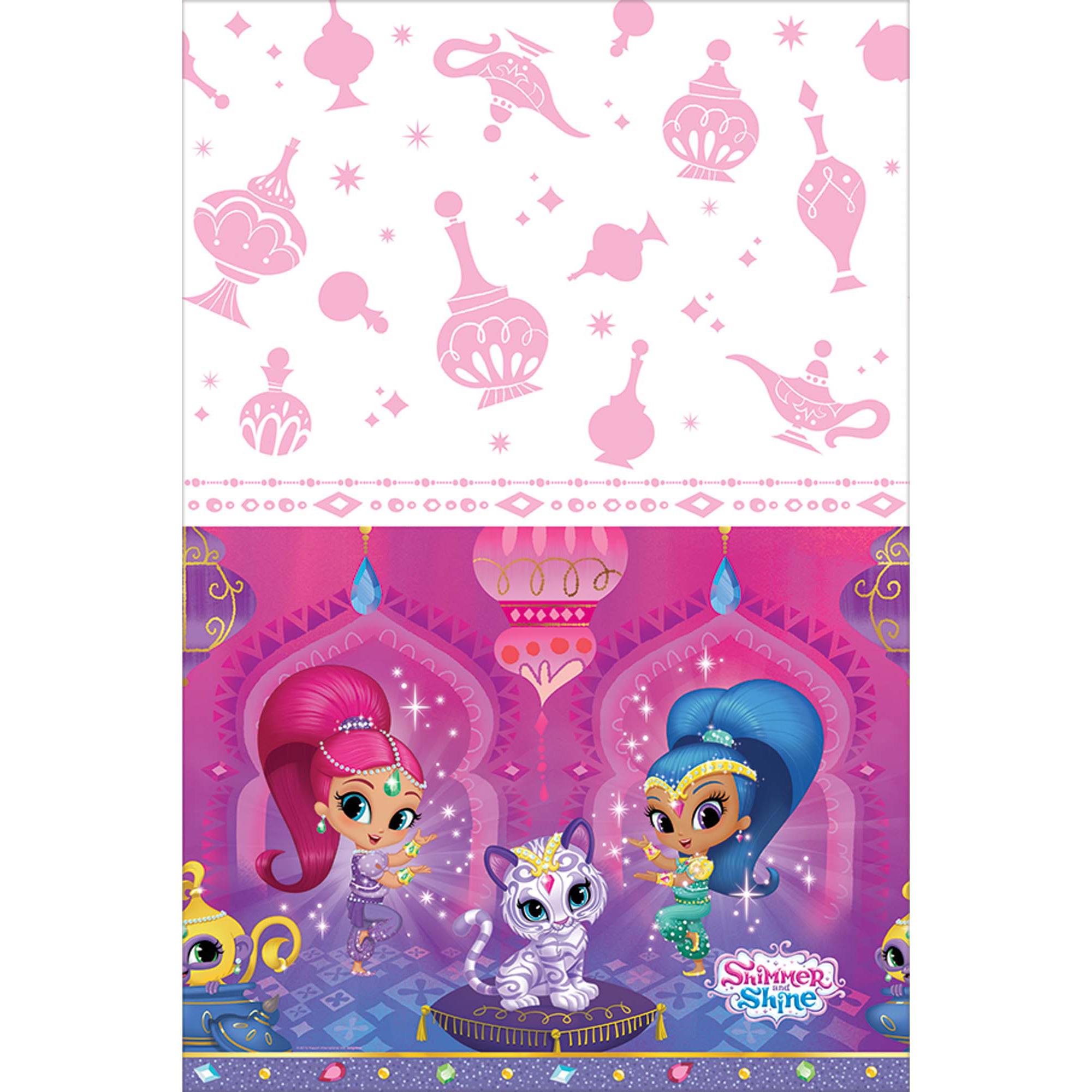 Shimmer and Shine Plastic Tablecover Printed Tableware - Party Centre