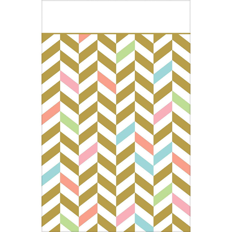 Eat, Drink & Be Happy Plastic Tablecover Printed Tableware - Party Centre