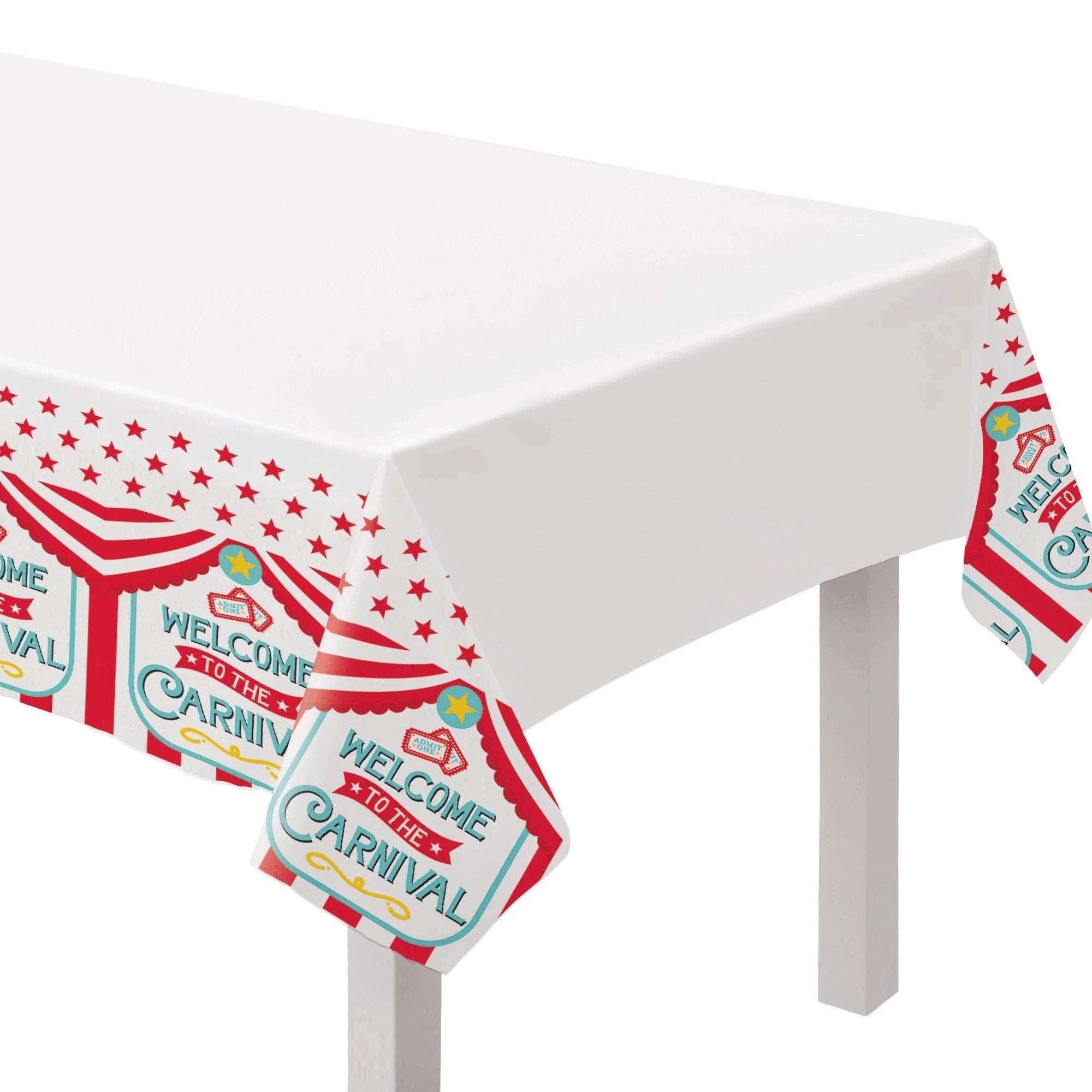 Carnival Birthday Plastic Table Cover