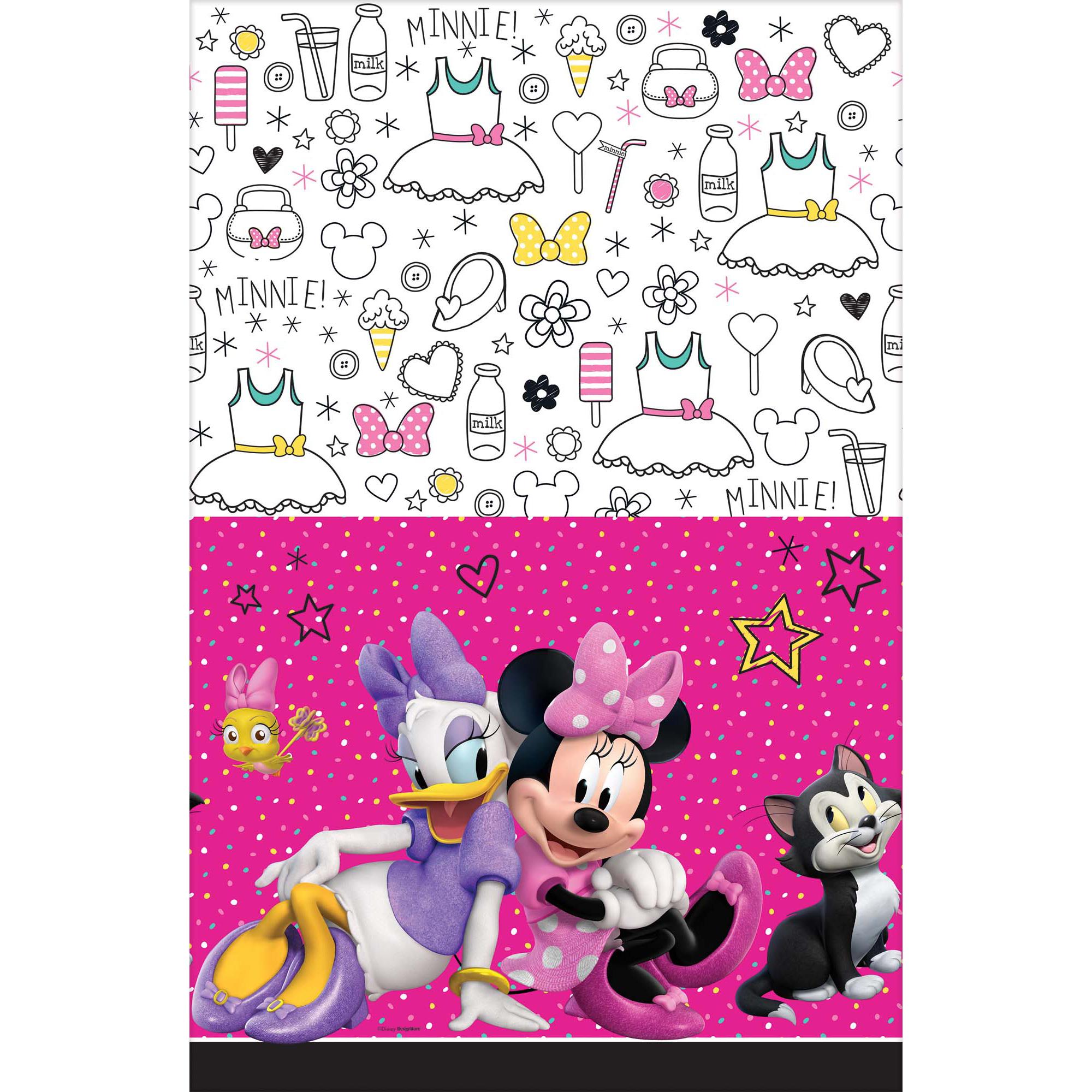 Minnie Mouse Happy Helper Tablecover Printed Tableware - Party Centre