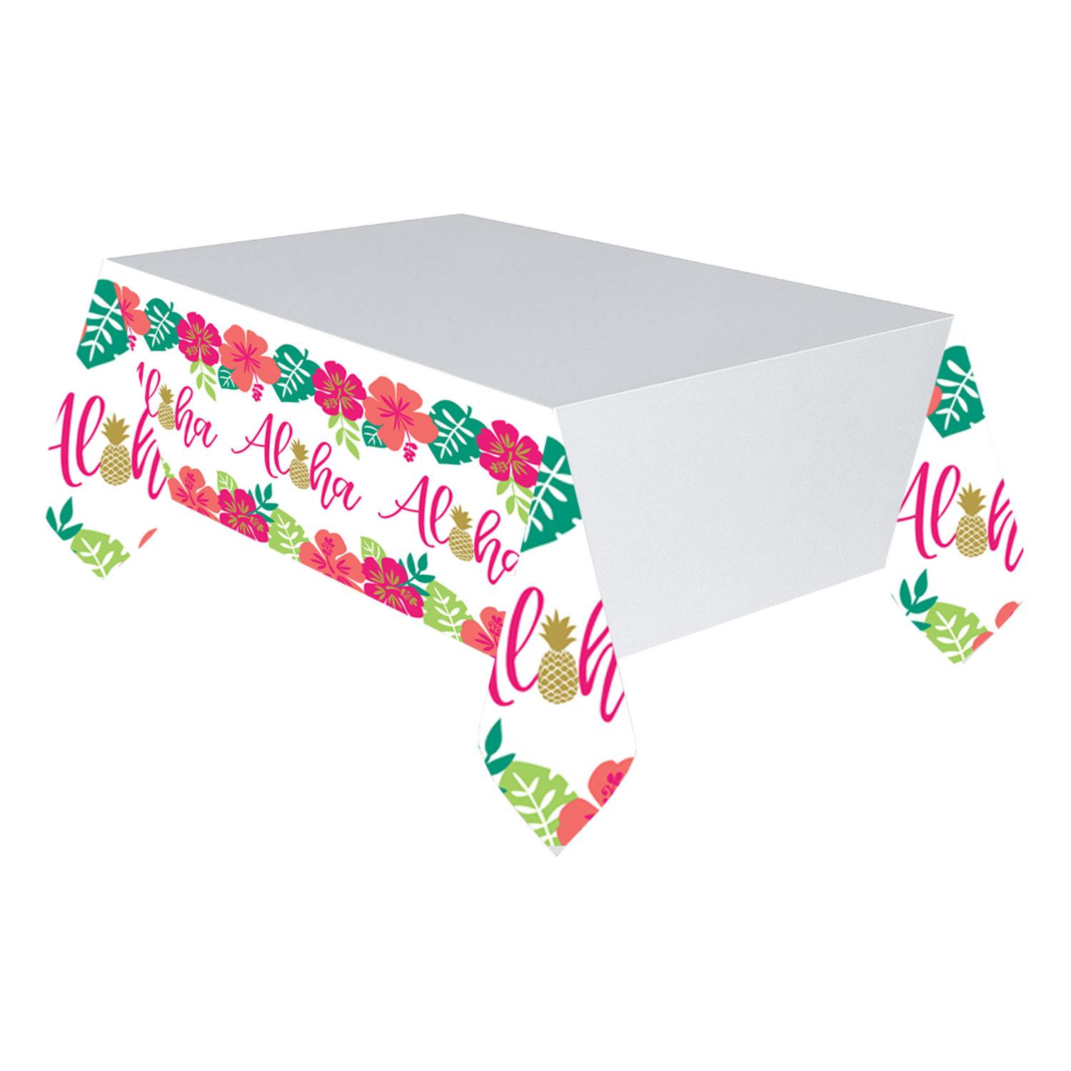 You Had Me At Aloha Paper Table Cover 137x259cm Printed Tableware - Party Centre