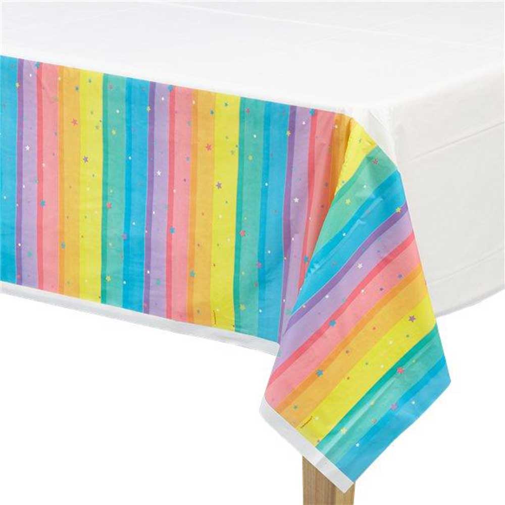 Magical Rainbow Birthday Plastic Tablecover Printed Tableware - Party Centre