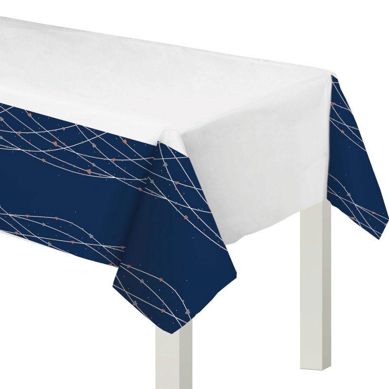 Navy Bride Plastic Tablecover 137cm x 259cm Printed Tableware - Party Centre