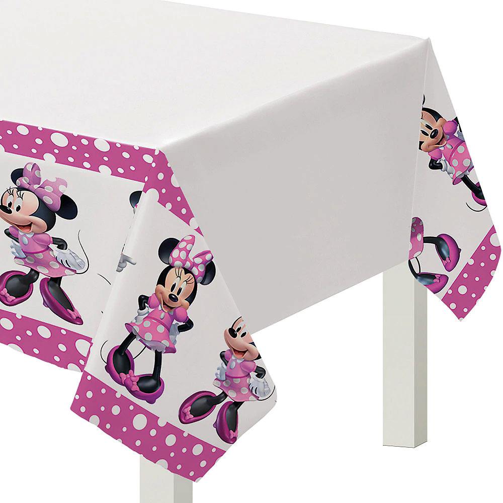 Disney Minnie Mouse Forever Plastic Tablecover Solid Tableware - Party Centre