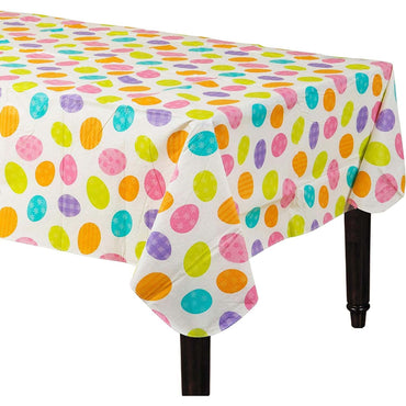 Easter Egg Flannel Backed Vinyl Tablecover Solid Tableware - Party Centre