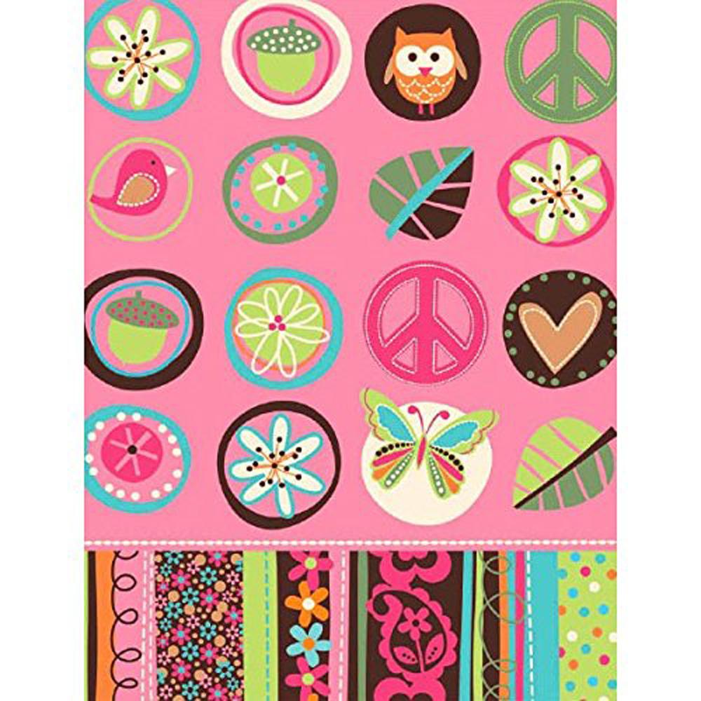 Hippie Chick Paper Table Cover Printed Tableware - Party Centre
