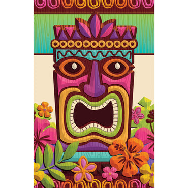 Tropical Tiki Table Cover 3ct, 54 x 102in Printed Tableware - Party Centre