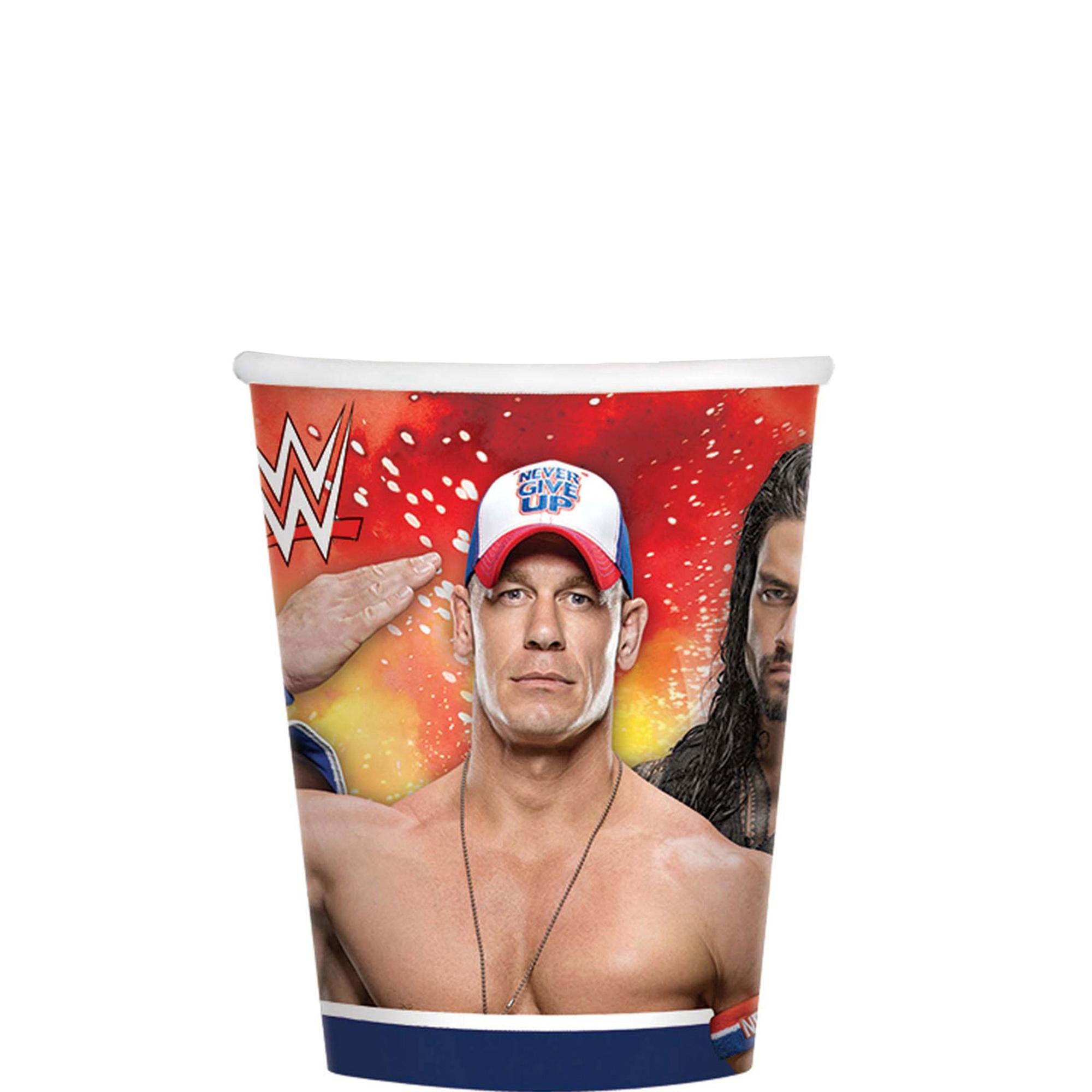 WWE Bash Paper Cups 9oz, 8pcs Printed Tableware - Party Centre