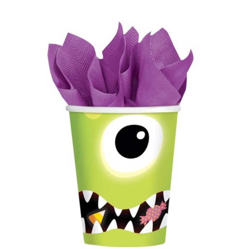 Boo Crew Cups 9oz, 8pcs Printed Tableware - Party Centre