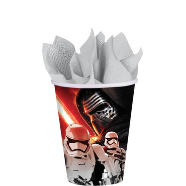 Star Wars VII Cups 9oz, 8pcs Printed Tableware - Party Centre