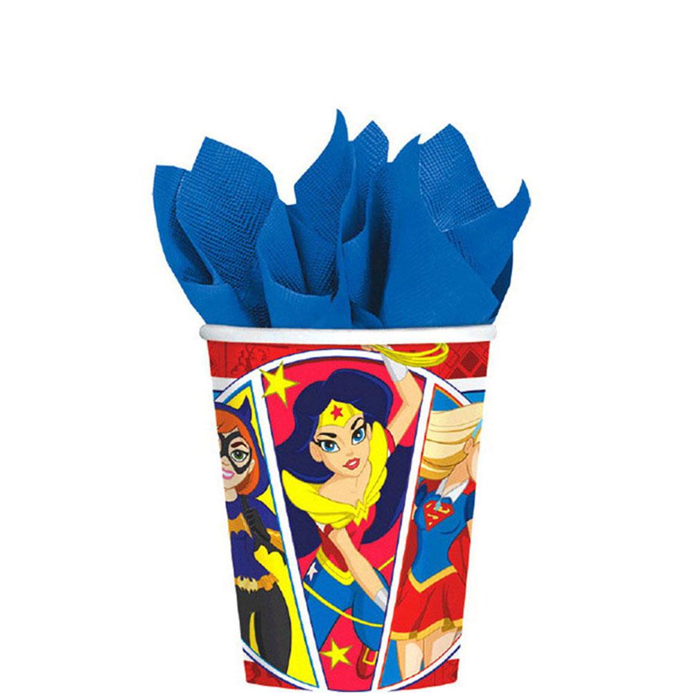 DC Superhero Girls Paper Cups 9oz 8pcs Printed Tableware - Party Centre
