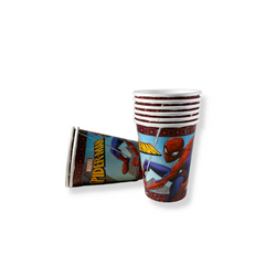 Spiderman Webbed Paper Cups 9oz, 8pcs
