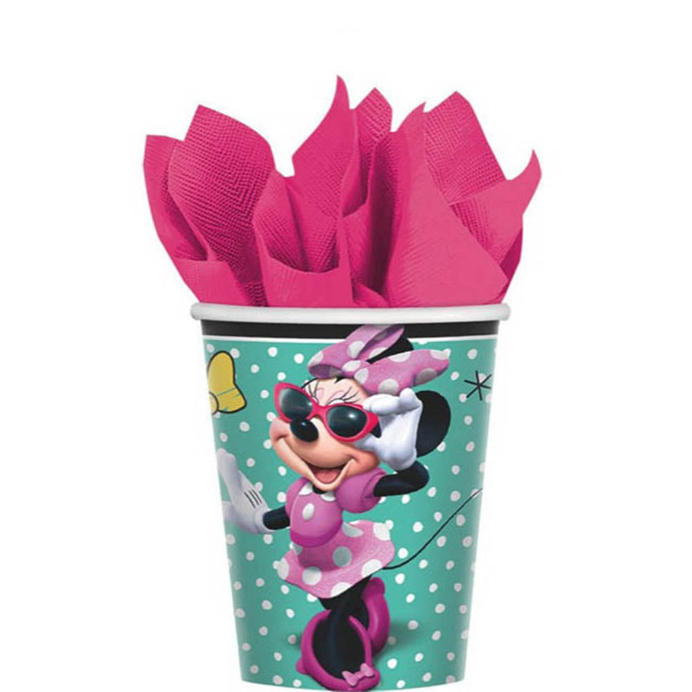 Minnie Mouse Happy Helper Paper Cups 9oz, 8pcs Printed Tableware - Party Centre