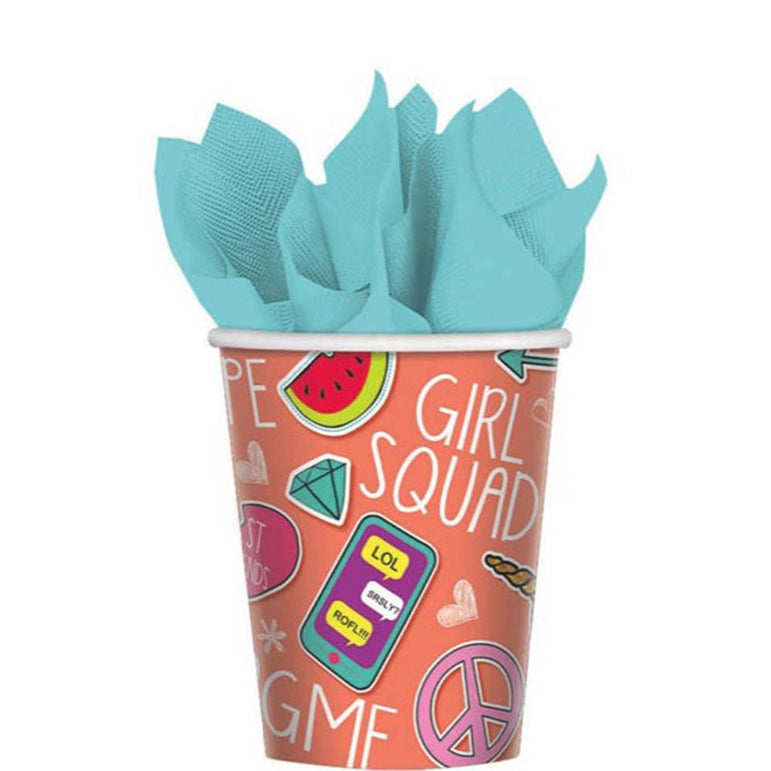 Selfie Celebration Paper Cups 9oz, 8pcs Printed Tableware - Party Centre