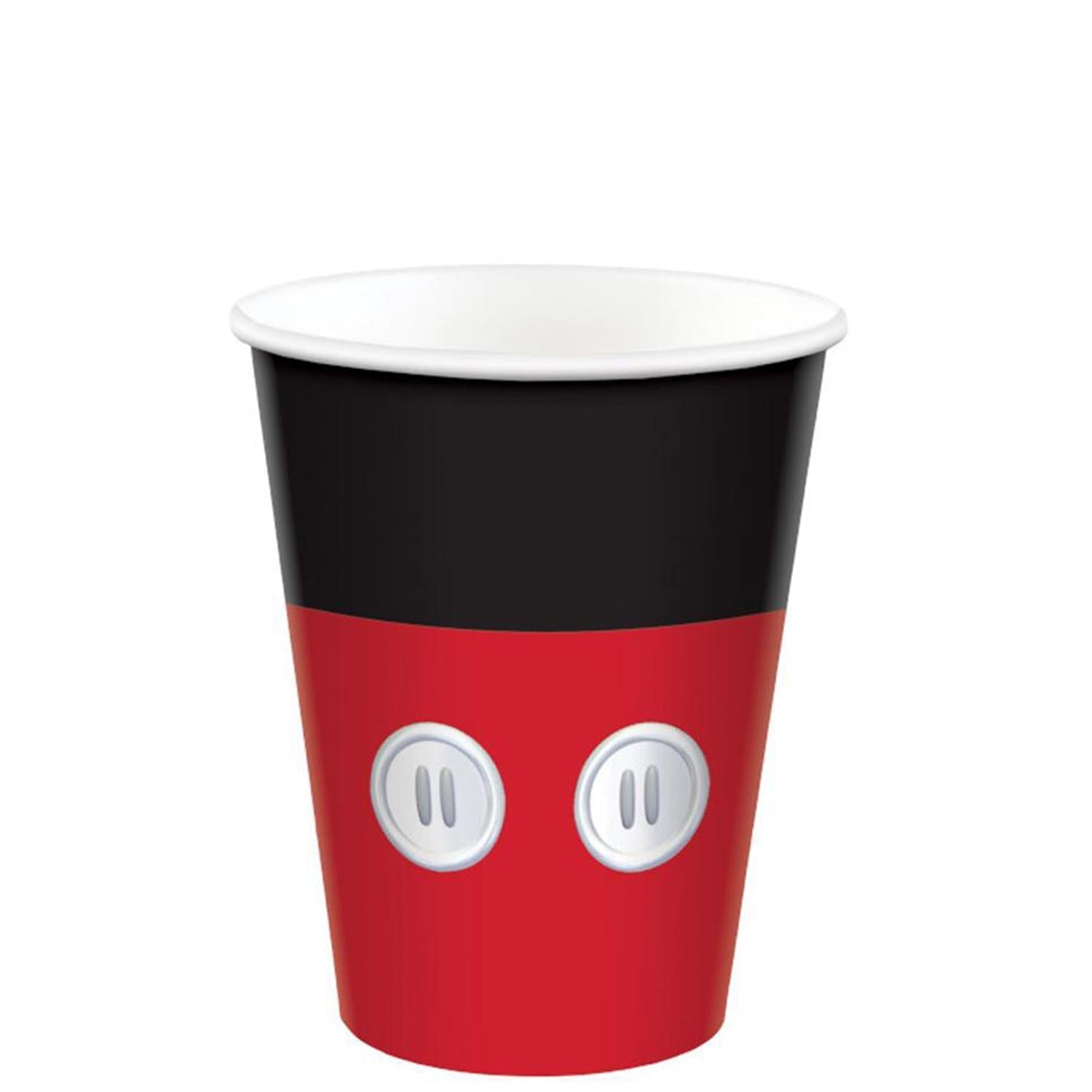 Disney Mickey Mouse Forever Paper Cups 9oz, 8pcs Solid Tableware - Party Centre