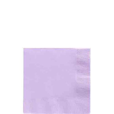 Lavender 2-Ply Beverage Napkins, 40cts