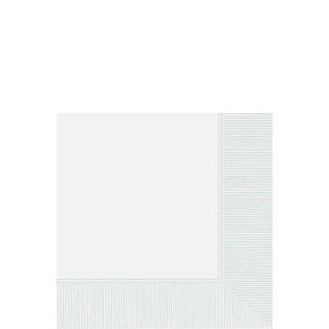 Frosty White 2-Ply Beverage Napkins, 40cts