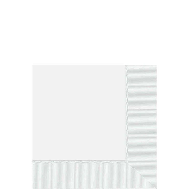 Frosty White 2-Ply Beverage Napkins, 40cts