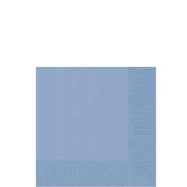 Pastel Blue 2-Ply Beverage Napkins, 40cts