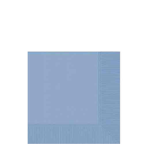 Pastel Blue 2-Ply Beverage Napkins, 40cts