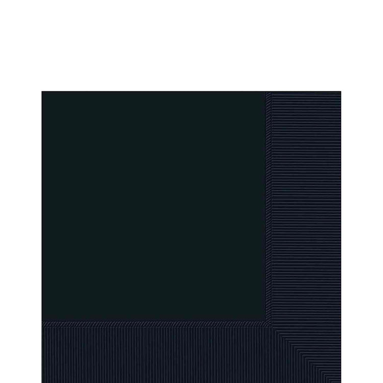 Jet Black 2-Ply Beverage Napkins, 40cts
