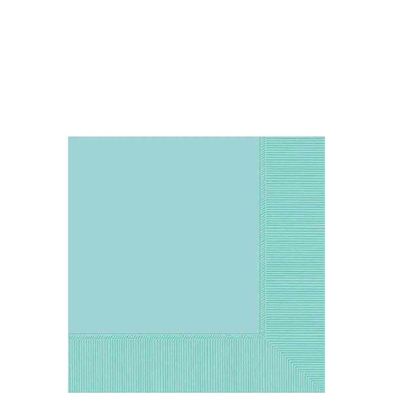 Robins Egg Blue 2-Ply Beverage Napkins, 40cts