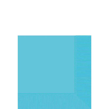 Caribbean Blue 2-Ply Beverage Napkins, 40cts