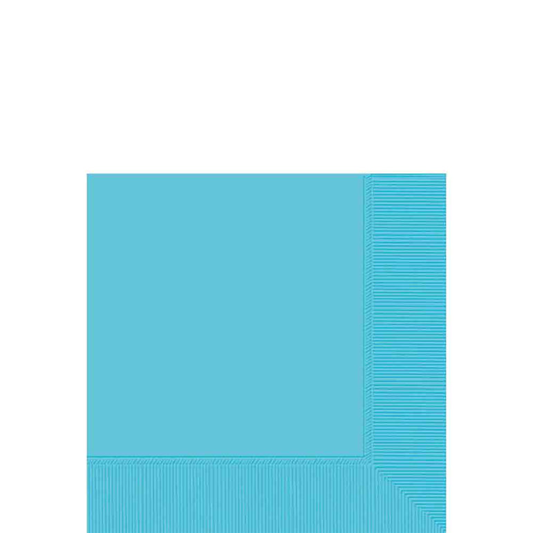 Caribbean Blue 2-Ply Beverage Napkins, 40cts