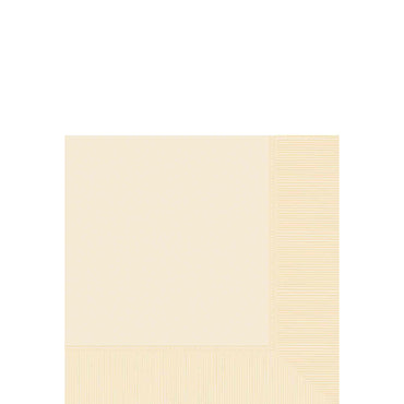Vanilla Creme 2-Ply Beverage Napkins,  40cts