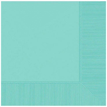 Robins Egg Blue 3-Ply Lunch Tissues  50pcs Printed Tableware - Party Centre