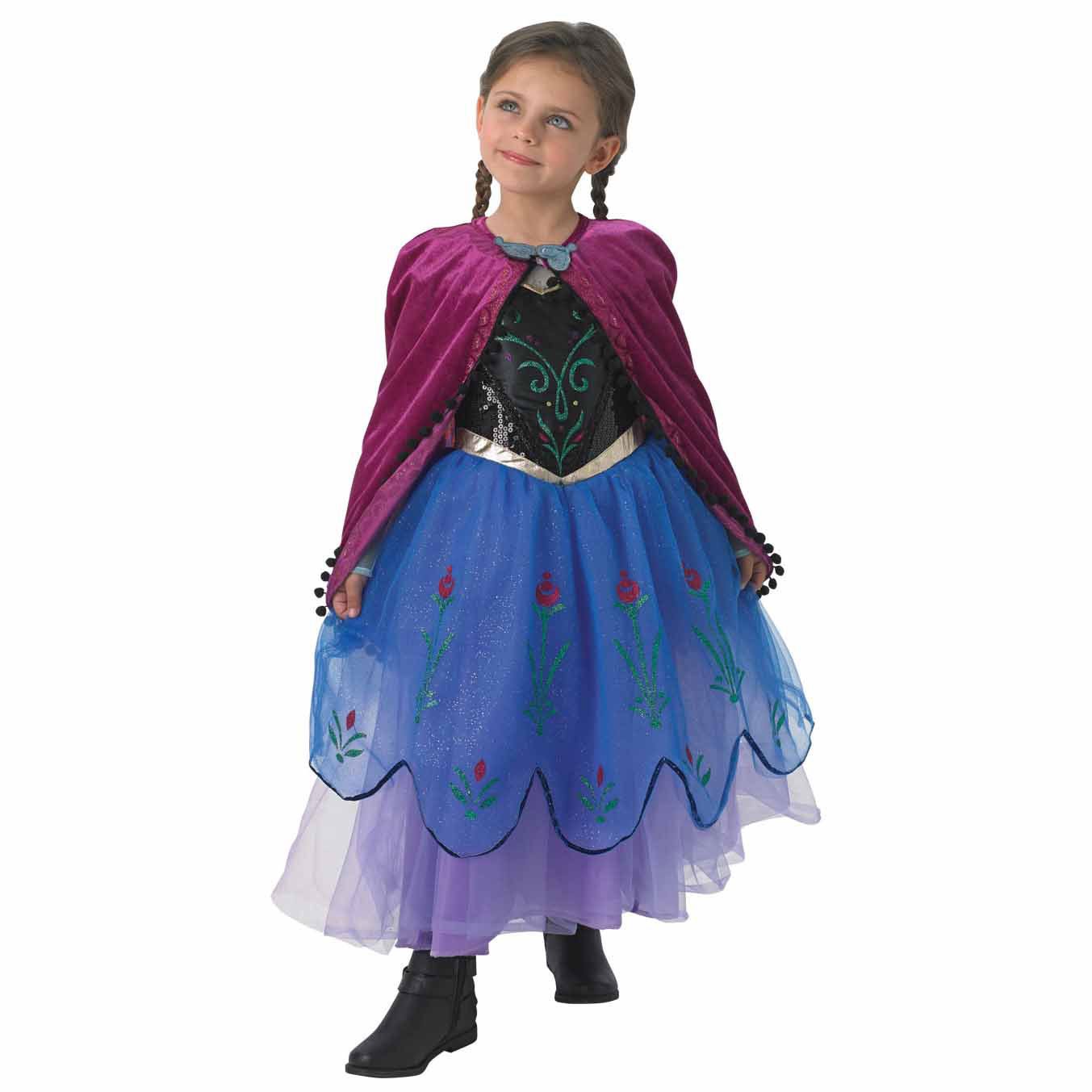Child Disney Anna Premium Costume Costumes & Apparel - Party Centre