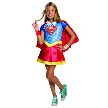 Child Super Girl Superhero Costume Costumes & Apparel - Party Centre