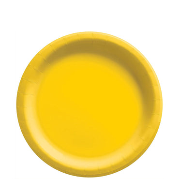 Yellow Sunshine Round Paper Plate 6 3/4in 20pcs