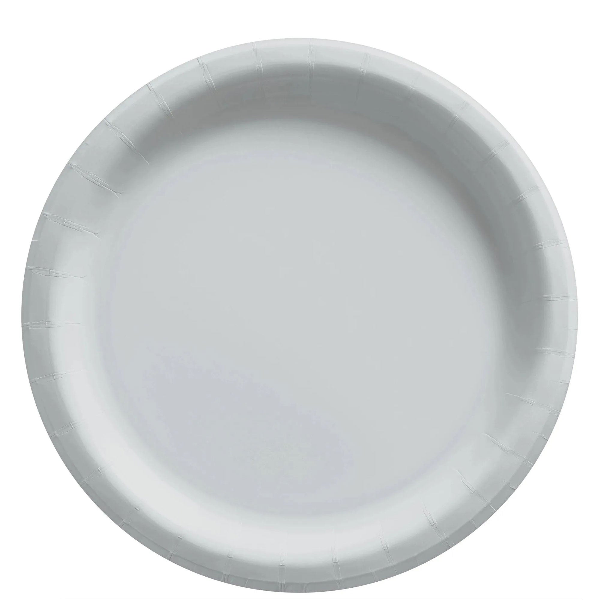 Silver Round Paper Plates Midcount 6in, 20pcs