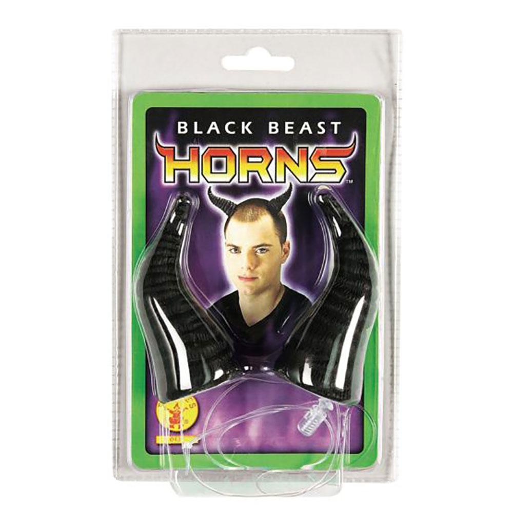 Black Beast Horns Costumes & Apparel - Party Centre
