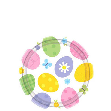 Eggs Travaganza Dessert Plates 8pcs Printed Tableware - Party Centre